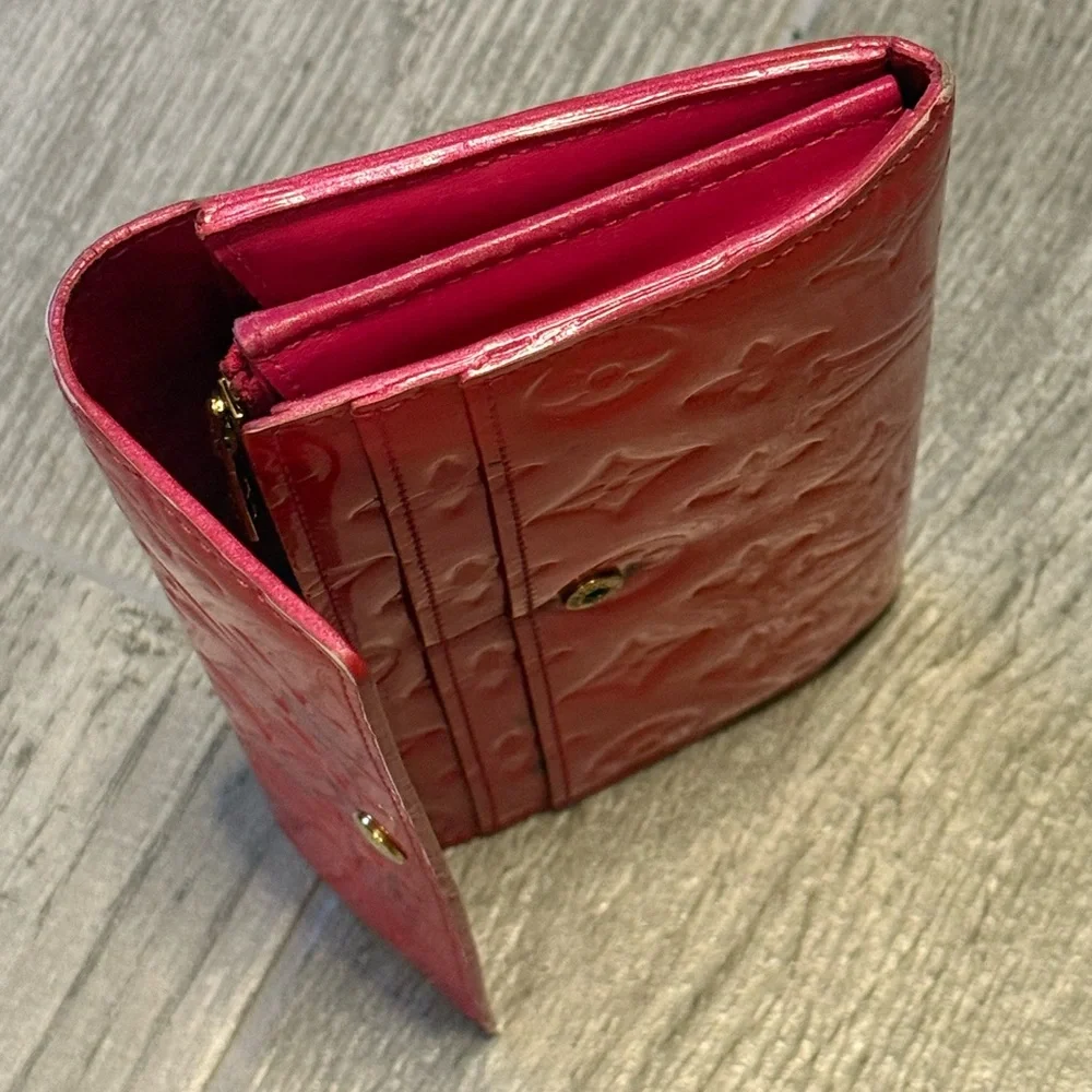 Louis Vuitton hot pink wallet